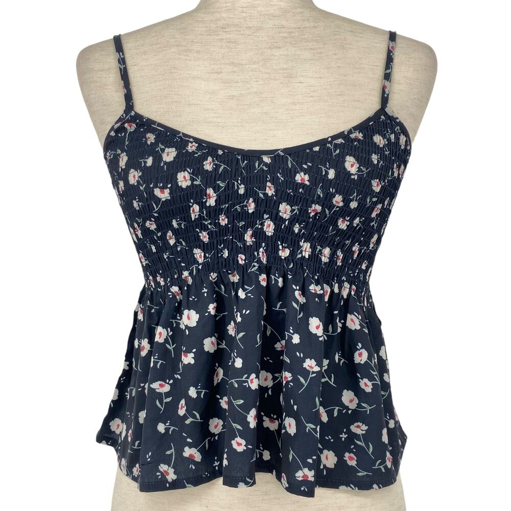 ROMWE NWT Ditsy Floral Smocked Fit and Flare Tank Top Size XS Summer Adjustable